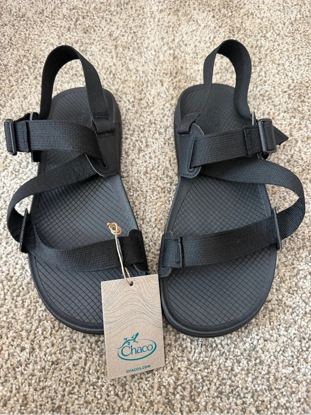 Chaco Men's Black Strapped Sport Sandals